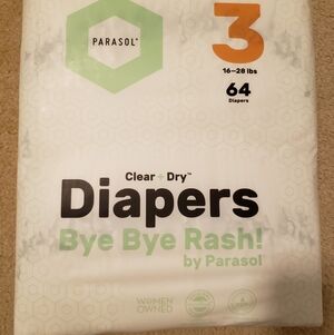 Parasol Diapers - Size 3 - 64 Count